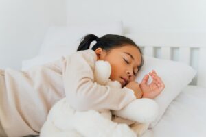 stock photo of a kid napping