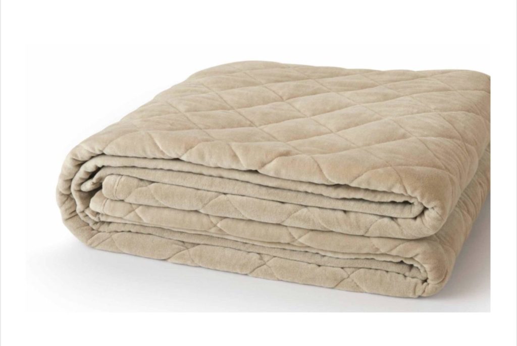 product image of the Saatva Organic Weighted Blanket