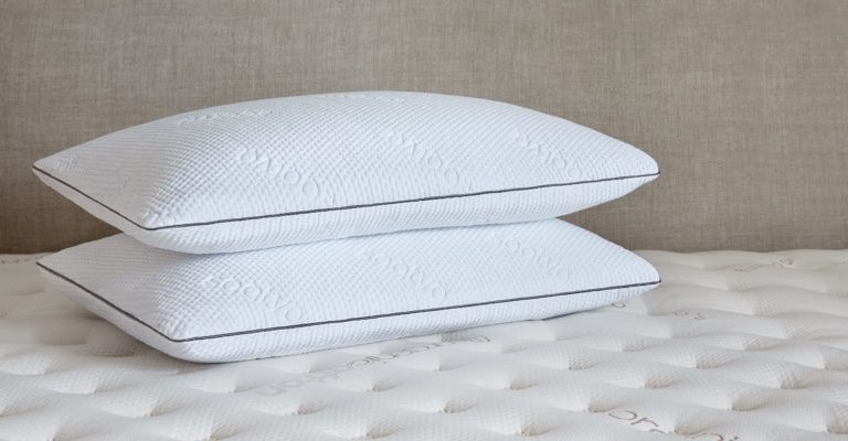 product image of two Saatva Memory Foam Pillows