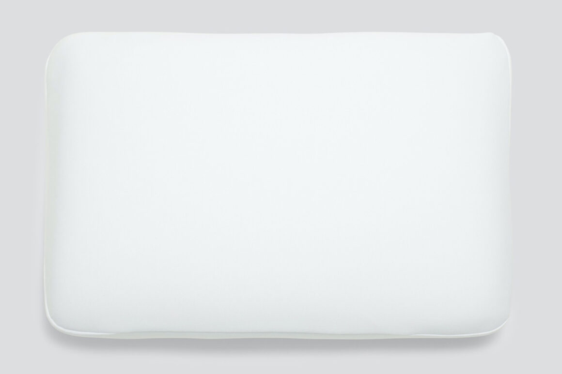 A picture of the Casper Hybrid Pillow from the top